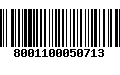 Código de Barras 8001100050713