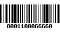 Código de Barras 8001100066660