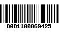 Código de Barras 8001100069425