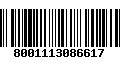 Código de Barras 8001113086617