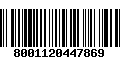 Código de Barras 8001120447869