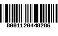 Código de Barras 8001120448286