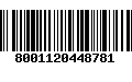 Código de Barras 8001120448781