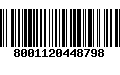 Código de Barras 8001120448798