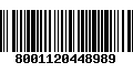 Código de Barras 8001120448989