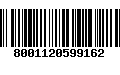 Código de Barras 8001120599162