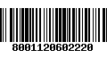 Código de Barras 8001120602220