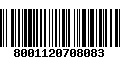 Código de Barras 8001120708083