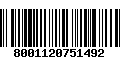 Código de Barras 8001120751492