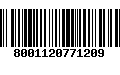 Código de Barras 8001120771209