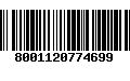 Código de Barras 8001120774699