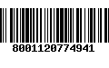 Código de Barras 8001120774941