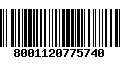 Código de Barras 8001120775740