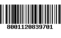 Código de Barras 8001120839701