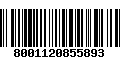 Código de Barras 8001120855893