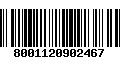 Código de Barras 8001120902467