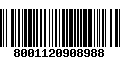 Código de Barras 8001120908988