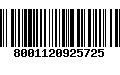 Código de Barras 8001120925725