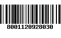 Código de Barras 8001120928030