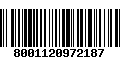 Código de Barras 8001120972187