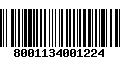 Código de Barras 8001134001224