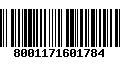 Código de Barras 8001171601784