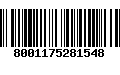 Código de Barras 8001175281548