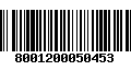 Código de Barras 8001200050453