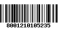 Código de Barras 8001210105235