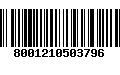 Código de Barras 8001210503796