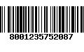 Código de Barras 8001235752087