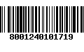 Código de Barras 8001240101719