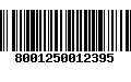 Código de Barras 8001250012395