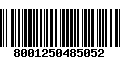 Código de Barras 8001250485052