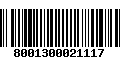 Código de Barras 8001300021117