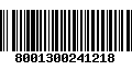 Código de Barras 8001300241218