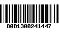 Código de Barras 8001300241447