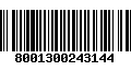 Código de Barras 8001300243144