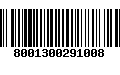 Código de Barras 8001300291008