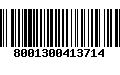 Código de Barras 8001300413714