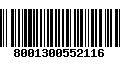 Código de Barras 8001300552116