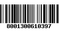 Código de Barras 8001300610397