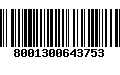 Código de Barras 8001300643753