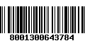 Código de Barras 8001300643784