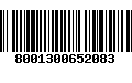 Código de Barras 8001300652083