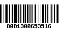 Código de Barras 8001300653516