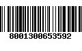 Código de Barras 8001300653592