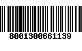 Código de Barras 8001300661139