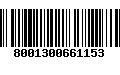 Código de Barras 8001300661153