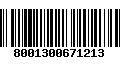 Código de Barras 8001300671213